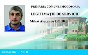 Legitimatie de serviciu com. Mogosoaia